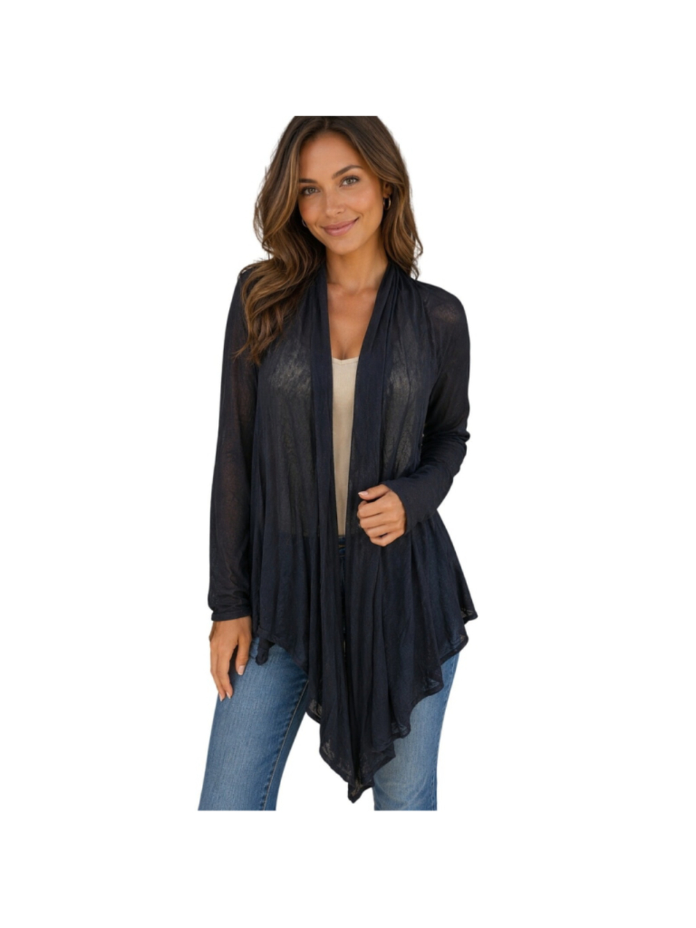 NWT echo bamboo one size shawl wrap lightweight minimalist versatile black